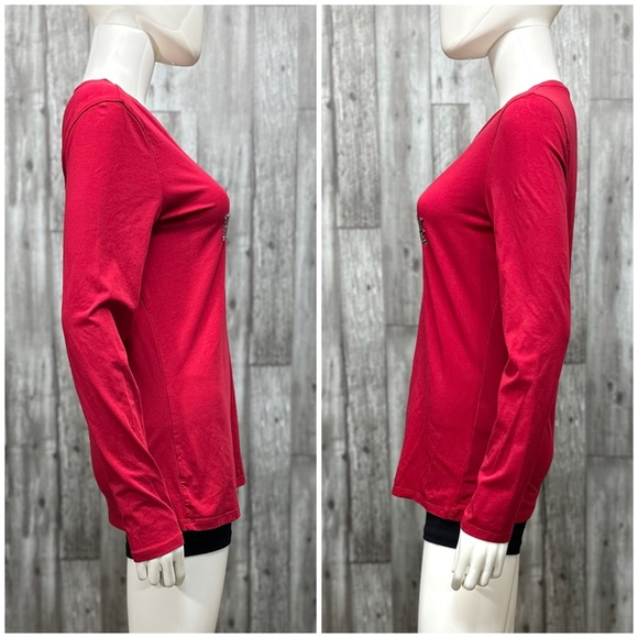 Armani Exchange Long Sleeve Sequin Tee [555] - Picture 3 of 9